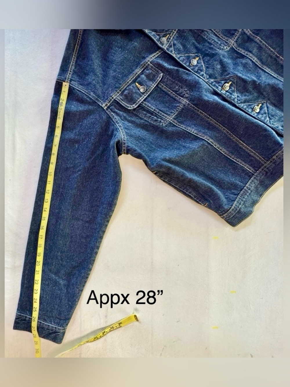 Chaps Denim Men’s Classic Trucker Jacket 100% Cotton (XXL) NWOT - Picture 12 of 17